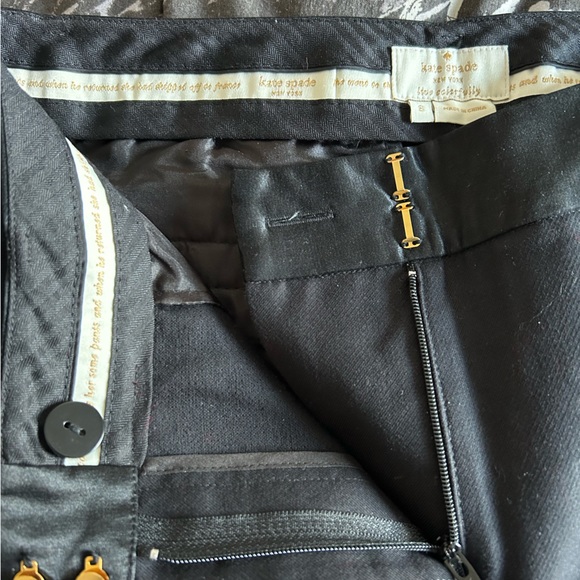 NWOT Kate Spade Jackie Satin Tuxedo Pant Size 8 - Picture 7 of 7